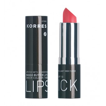 Korres Morello Creamy Lipstick 3.5ml Ν.44 Φωτεινό Κοραλί Κραγιόν