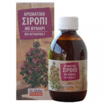 Dr Muller Pharma Σιρόπι με Θυμάρι και vit C χωρίς Ζάχαρη  (100gr)