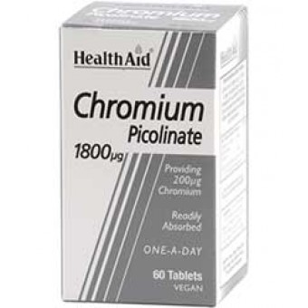 Health Aid Chromium Picolinate 200μg (60tabs)