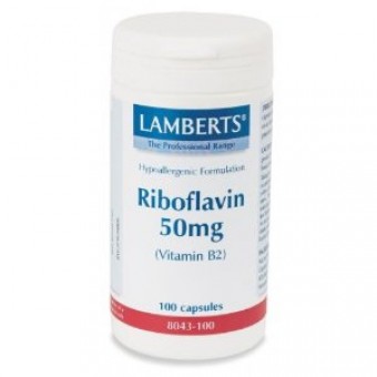 Lamberts vitamin B2 50mg riboflavin (100caps)