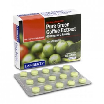 Lamberts Pure Green Coffee Extract decaffeinated -Πράσινος καφές(60tabs)