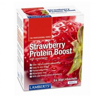 Lamberts Strawberry Protein Boost (6 φακελλα)