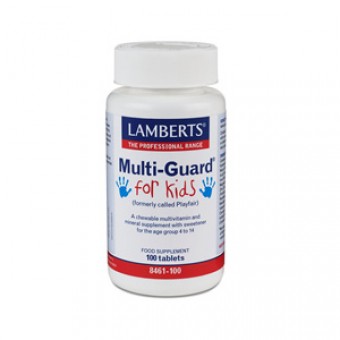 Lamberts Multiguard for kids (για παιδιά από 4 ετών) ,100 μασώμενες ταμπλέτες