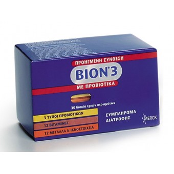 Merck Bion 3 Με Προβιοτικά (30 tabs)